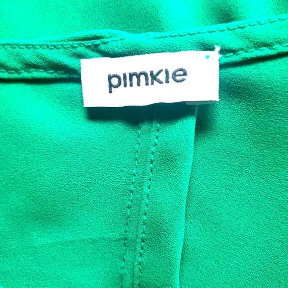 Pimke Zipped V-Neck Blouse - Picture 6 of 9